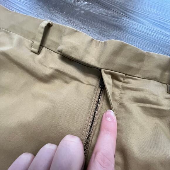 Polo Ralph Lauren Tan Mens 34x28 Stretch Straight Fit Flat Front Slacks Pants - Picture 12 of 15